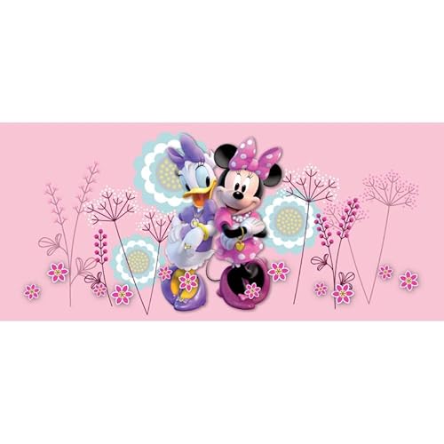 AG Design Freundinnen Minnie Mouse und Daisy, Disney, Vlies Fototapete für EIN Kinderzimmer, 202 x 90 cm, FTDN H 5390, Mehrfarbig von AG Design