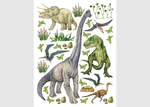 Dino Kinderzimmer Wandstickers, Wandtattoo junge deko von AG Design | 65 x 85 cm | ADK 2332 von AG Design