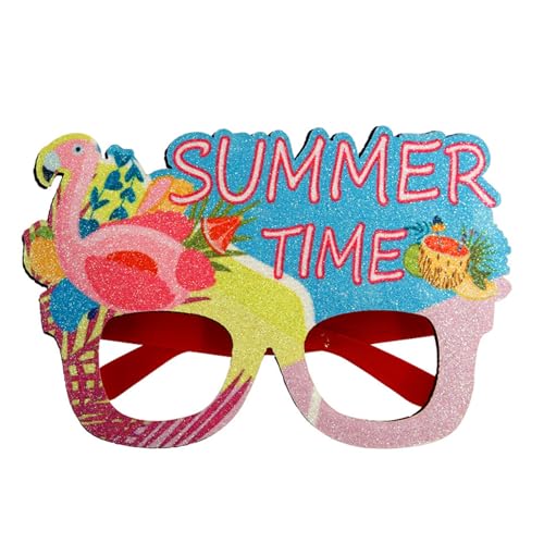 AGONEIR Luaus Party Brille Hawaiianer Lustiger Sonnenbrillenrahmen Kostüm Requisiten Für Sommer Strand Mottoparty Geschenke Luaus Party Brille von AGONEIR
