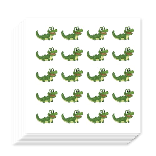 AHANDMAKER 400 Krokodil Alligator Aufkleber selbstklebende Planer Aufkleber Tier Thema Abziehbild für Planer Kalender Scrapbook Crafting Party Geschenk Tasche Siegel Thema Party Dekor AHANDMAKER 400 Krokodil Alligator Aufkleber selbstklebende Planer Aufkleber Tier Thema Abziehbild für Planer Kalender Scrapbook Crafting Party Geschenk Tasche Siegel Thema Party Dekor von AHANDMAKER