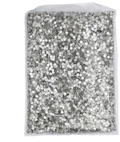 AHIOJEGX Hotfix Strasssteine SS3-SS20 Flatback Crystal AB Non Hotfix Strasssteine ​​AB Strass for Nail Art Dekorationen(Crystal Clear,Ss20 14400pcs) von AHIOJEGX