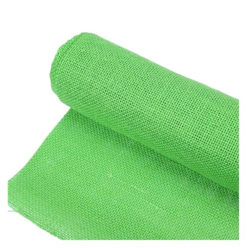 AHIOJEGX Juteband 48 cm * 3 Yards natürliche Juterolle Sackleinen Leinenstoff for DIY Handarbeit Nähen Handwerk Kissen und Tasche Tischdecke Heimdekoration(Deep Green) von AHIOJEGX