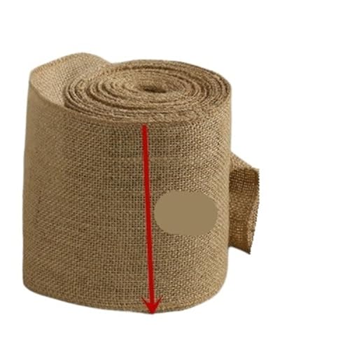 AHIOJEGX Juteband 5cm/10cm/15cm/35,5 cm Breite Jute Tischläufer Sackleinen Stoff for Sackleinen Stuhl Schärpen Sackleinen Band Hessischen(15cm,10 Meter) von AHIOJEGX