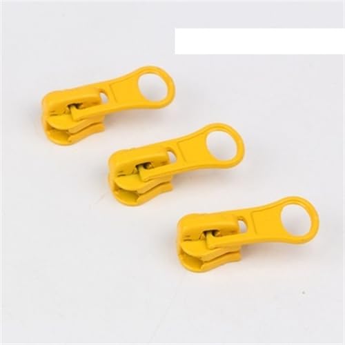 AHIOJEGX Reißverschluss-Zieher 5# Harz Zipper Sliders Zelt Gepäck Mantel Jacke Kleidung Zipper Puller DIY Nähen Handgemachte Accessoires 20 Teile/los(Yellow) von AHIOJEGX