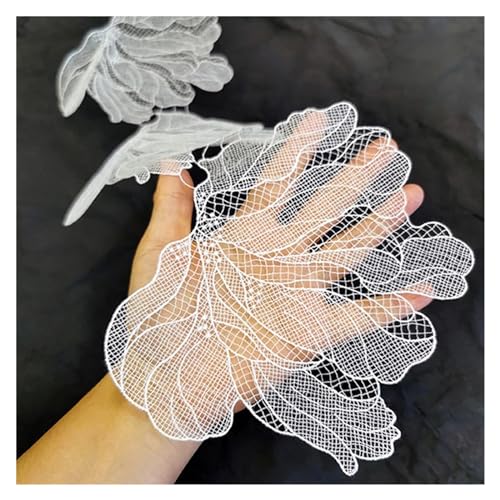 AHIOJEGX Spitzenapplikation 5 Stücke Blume Spitze Patch Applique for Hochzeit Kleid Haarnadel Brosche Zubehör Dentelle Parches(Style11) von AHIOJEGX