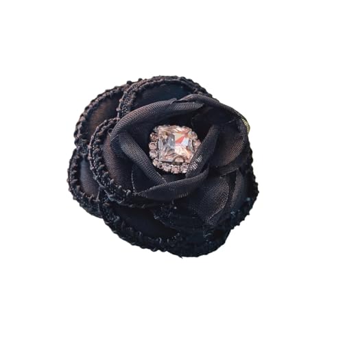 AHIOJEGX Spitzenapplikation Mehrfarbige Applikationen aus Strass-Spitze und Blumen for selbstgemachte Hüte, Kleidung, Outfits, Mäntel, Nähzubehör, Kopfbedeckungen, Dekoration, Blumenschuhe(Black) von AHIOJEGX