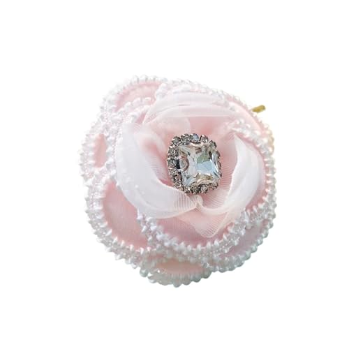 Spitzenapplikation Mehrfarbige Applikationen aus Strass-Spitze und Blumen for selbstgemachte Hüte, Kleidung, Outfits, Mäntel, Nähzubehör, Kopfbedeckungen, Dekoration, Blumenschuhe(Light Pink) von AHIOJEGX