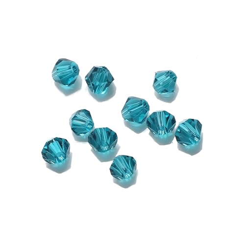 AHUFGN Kristall Bicone Perlen 2 3 4 6 8mm Glas Kristall Doppelkegel Perlen Schwarz Lose Spacer Facettierte Perlen for Frauen DIY Herstellung Von Schmuck Stickerei Zubehör(Hole Blue,3mm 330pcs) von AHUFGN