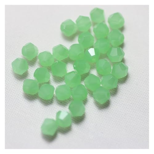 AHUFGN Kristall Bicone Perlen 2 3 4 6 8mm Glas Kristall Doppelkegel Perlen Schwarz Lose Spacer Facettierte Perlen for Frauen DIY Herstellung Von Schmuck Stickerei Zubehör(Light green-01,2mm 540pcs) von AHUFGN