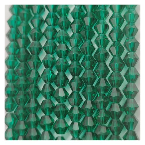 AHUFGN Kristall Bicone Perlen 3 4 6 mm facettierte Doppelkegel-Glasperlen, Kristallperlen zur Schmuckherstellung, DIY-Armband-Halskettenzubehör(JZ017,3mm(120pcs)) von AHUFGN