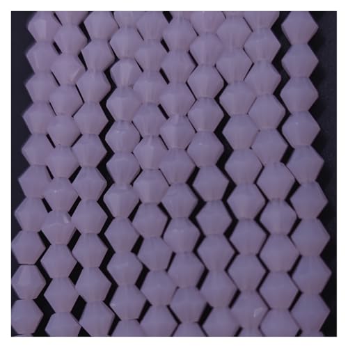 AHUFGN Kristall Bicone Perlen 3 4 6 mm facettierte Doppelkegel-Glasperlen, Kristallperlen zur Schmuckherstellung, DIY-Armband-Halskettenzubehör(JZ022,4mm(90pcs)) von AHUFGN