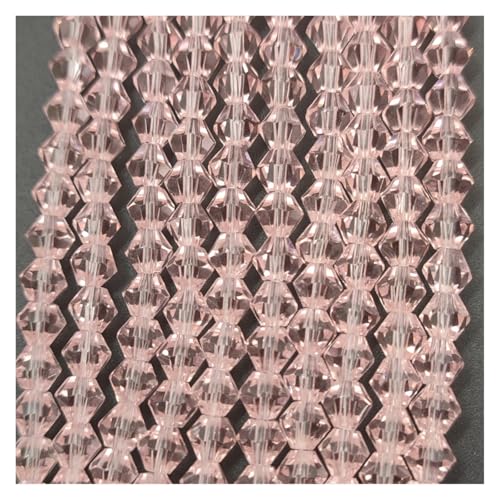 AHUFGN Kristall Bicone Perlen 3 4 6 mm facettierte Doppelkegel-Glasperlen, Kristallperlen zur Schmuckherstellung, DIY-Armband-Halskettenzubehör(JZ024,3mm(120pcs)) von AHUFGN