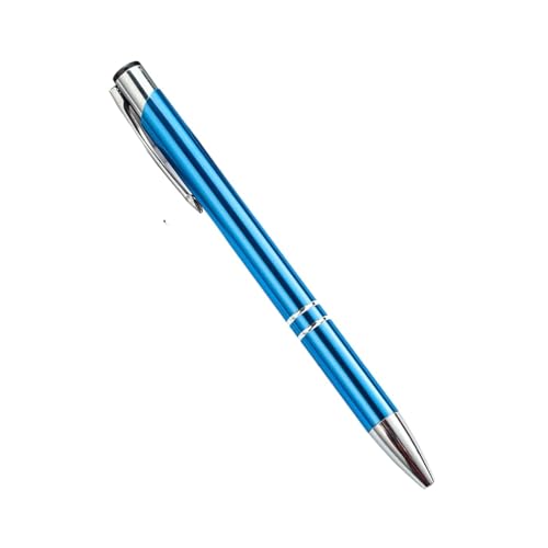 AHUFGN Kugelschreiber 20 Teile/Satz Kugelschreiber Metall Kugelschreiber Werbung Personalisierte Metall Stift(5,Blue) von AHUFGN