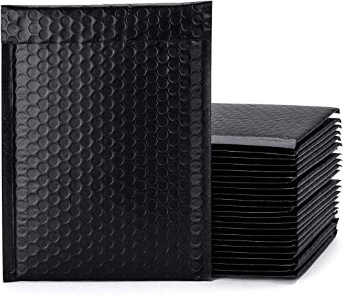 AHUNTTER Poly-Luftpolster-Versandtaschen, 216 x 281 mm, Schwarz, 30 Stück von AHUNTTER