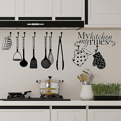 30 x 60 cm Küchen-Aufkleber Wohnzimmer Wand-Aufkleber Home Wall Decor Decals Wandbild Dekoration von AIDNTBEO