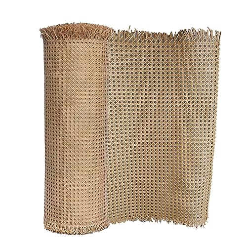 AIDNTBEO 1 Rolle Caning Material, Rattan Mesh Rolle Blatt Gurtband Caning Material für Stühle Kit Multi-Größen-Optionen Mesh Rattan Stoff für Möbel Stuhl Schrank Decke, 50 cm x 2 m von AIDNTBEO