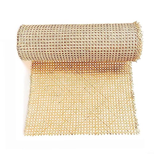 AIDNTBEO Rattan Mesh Roll Sheet Webbing Caning Material for Chairs Kit Multi-size Options Natural Rattan Webbing von AIDNTBEO