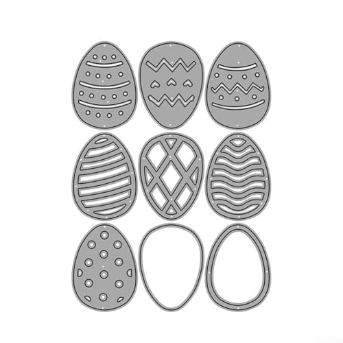 Basteln Sie Ihre Fantasie mit Eier-Metall-Stanzformen, ideal für Bastelarbeiten, Scrapbooking von AIDNTBEO