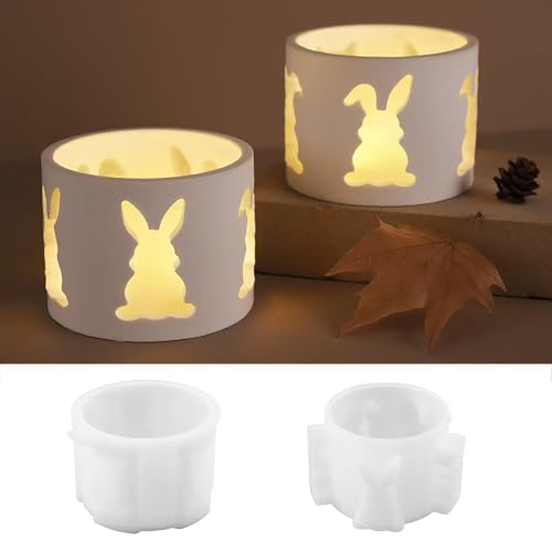 Silikonformen Ostern Kaninchen,Silikonform zum Gießen Ostern Hase,Silikonform Ostern DIY Giessformen Ostern, Gießform Hase Ostereier Gipsformen zum Gießen für Osterdeko von AIDODIA