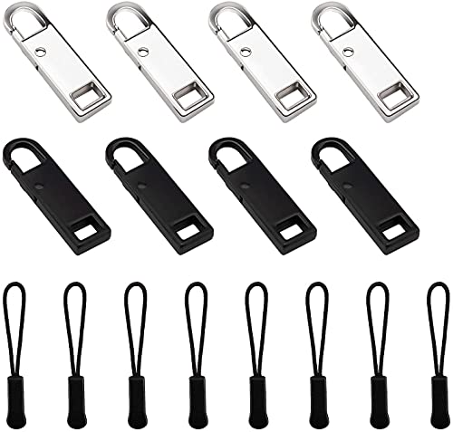 AIEX Zipper Pull Reißverschluss Tags Cord Pulls Metall Reparaturfix Reißverschluss für Koffer Mantel Stiefel Stiefel Jackenrucksäcke von AIEX