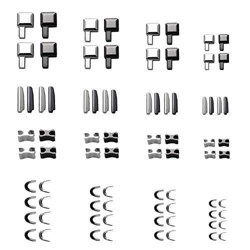 Nr. 3/5/8/10 Reißverschluss Reparaturset, 16 Paar Metall Reißverschlussschieber und Einsteckstift 16 Stück Reißverschluss Stopper Unten 16 Paar Obere Stopper für Mäntel Handtaschen Heimwerker von AIEX