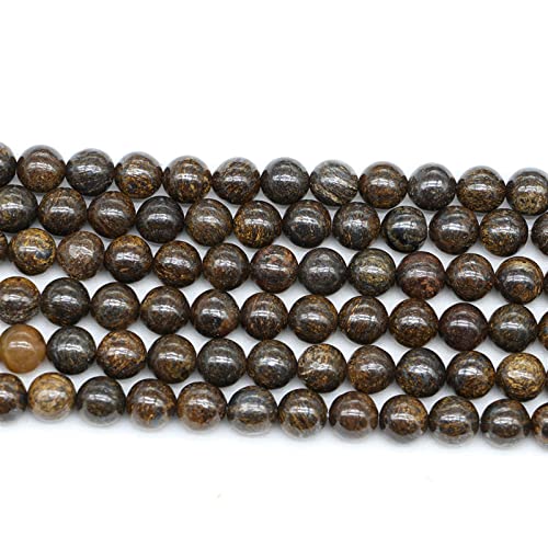 Kristall-Zubehör, DIY-Naturstein, handgefertigt, DIY-Armband, Bronze-Stein, lose Perlen, halbfertige Perlen lujingxiasm(10mm) von AIFFVIWF