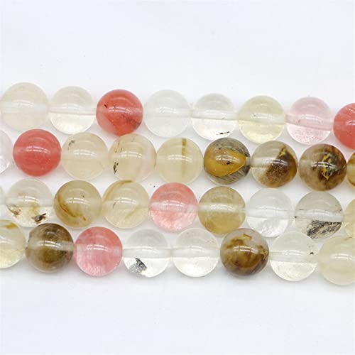 Kristall-Zubehör for Selbermachen, Naturstein, Wassermelonenschale, lose Perlen, runde Perlen, DIY-Armband-Zubehör, halbfertige Perlen lujingxiasm(10mm) von AIFFVIWF
