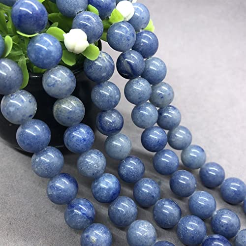 Kristallzubehör DIY Naturstein Blauer Urin verstreute runde Perlen halbfertige DIY passende Perlen lujingxiasm(10mm) von AIFFVIWF