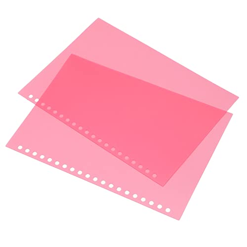 50 x A5-Blattschutzfolie, Schwarz, Weiß, Grün, Gelb, Blau, Rot (optional), matte Papierbindungseinband mit 20 Löchern, 15 x 21,2 cm (rot) von AILOOCEDI