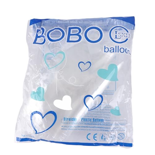 Bobo-Luftballons, Blasenballons, Transparent, 10 Stück, Bobo-Luftballons, Breite Öffnung, Wiederverwendbar, Transparent, für Hochzeit, Geburtstag, Party, Weihnachtsdekoration von AILOOCEDI