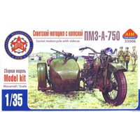 PMZ-A-750 Soviet motorcycle with sidecar von AIM Fan Model