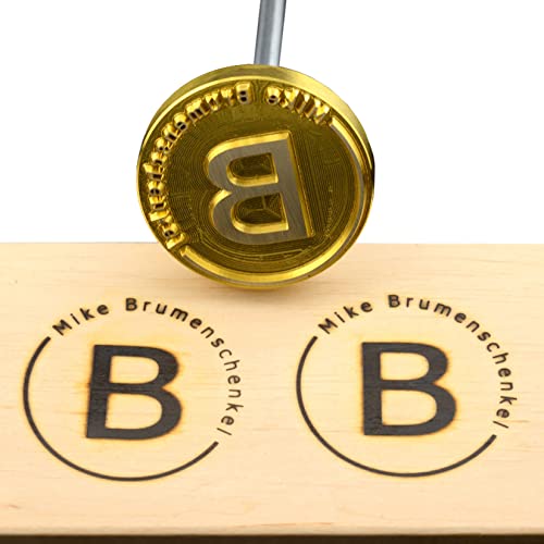 AIMOADO Brandeisen, personalisiertes Logo, Brandeisen für Holz, individuelles Holz, Brandeisen, Lederstempel für Holzbearbeitung, handgefertigt von Design (5.1x5.1cm) von AIMOADO