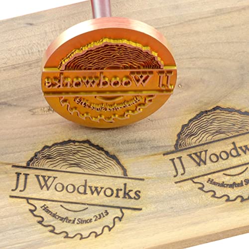 Custom Logo Branding Eisen Personalisierter Wärmestempel Leder Holz Branding Eisen zum Backen mit Griff (3.8x3.8cm) von AIMOADO