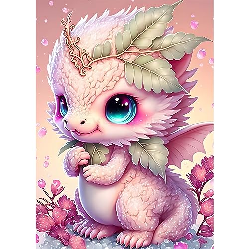 AIRDEA DIY Drache Diamond Painting Set Erwachsene Kinder, Traumland Diamant Painting Bilder 5D Zeichentrickfilm Diamant Kunst Drache Diamant Malerei Set Cross Stickerei Malerei Kits 30x40 cm von AIRDEA