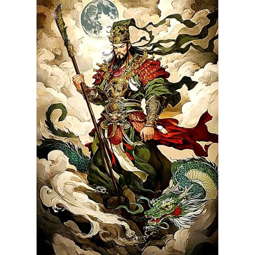 AIRDEA Guan Yu General Diamond Painting Erwachsene Bilder Set 30x40 cm von AIRDEA