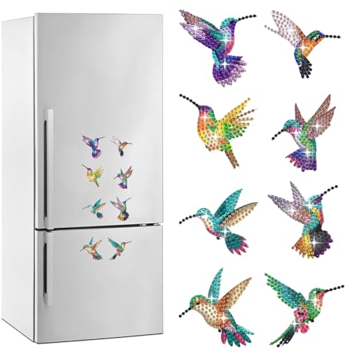 Diamond Painting Kühlschrank Magnete, Diamant Malerei Kühlschrankmagnet Aufkleber, DIY Diamond Painting Aufkleber für Kühlschrank Whiteboards, Magnettafel (Y) von AISEN