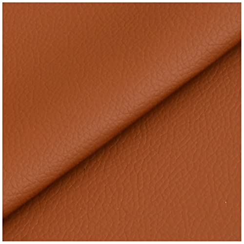 AITAF Möbel Kunstleder Meterware Jersey Stoff Polsterstoff Möbelstoff Braun Lederimitat Gesteppt PU Kunstleder Lederimitat Stoff Lederstoffe Günstiger Sofa Bezug Stoff(Brown2) von AITAF