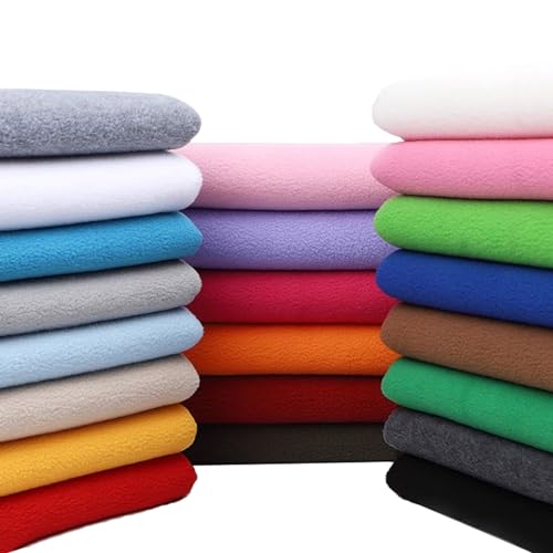 Polar Fleece Stoff Material Weicher Griff Anti-Pilling Polar Plüschstoff Kunstpelz Plüsch Waschbar DIY Polyester Fleece Material, zum Nähen, Spleißen, Handschuhfutter, Kleidung,50x160cm (Color : Wine von AITAF