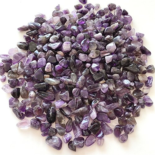 1 lb Natürliche Amethyst Kristall Crushed Stone Healing Reiki Kristall unregelmäßige geformte Steine Schmuck Machen Heimtextilien von AITELEI