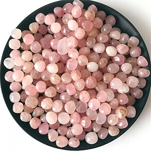 1 lb natürlichen Rosenquarz Kristall Stein getrommelt unregelmäßigen runden Edelstein Perlen Bulk poliert Edelstein Supplies für Wicca, Reiki, Energie Crystal Healing Schmuck Machen von AITELEI