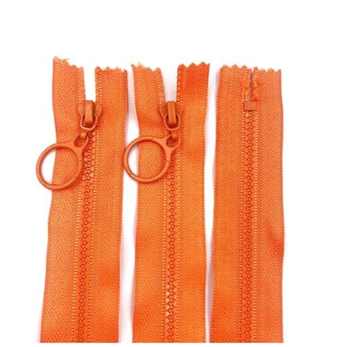 5pcs 3# Harz Reißverschlüsse Schließen Sie Reißverschlüsse für das Nähen der Taschen, Orange, 60cm von AITIHYA