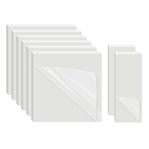 AiTodos® 400 Blatt Klare Haftnotizen [75 * 75-300 Blatt, 75 * 25-100 Blatt] Transparente Notizen, Wasserfeste Durchsichtige Notizzettel, Wiederaufklebbare Notizen für Zuhause/Büro/Schule von AITODOS TA