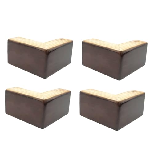 AIXILAN Ersatz-Möbelbeine, Möbelfüße, Holz-Betterhöhung, Sofafüße for Möbel, L-förmige Couchfüße, Kommodenbeine, 4er-Set, Holz-Sofabeine, Ersatz-Möbelfüße(Bsevencharacter 8cm) von AIXILAN