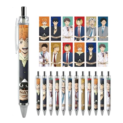 AIYINIY Haikyuu Anime Gelschreiber für Erwachsene und Kinder, Anime-Schreibwaren-Set, Kugelschreiber, 0,5 mm, Studenten, Bürobedarf (Typ 2, 1 Stück (1 Stück) von AIYINIY