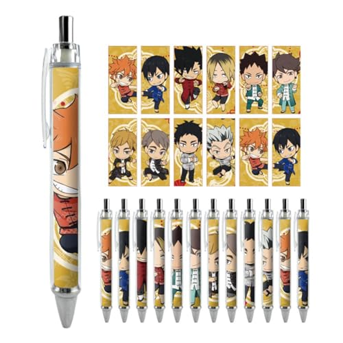 AIYINIY Haikyuu Anime Gelschreiber für Erwachsene und Kinder, Anime-Schreibwaren-Set, Kugelschreiber, 0,5 mm, Studenten, Bürobedarf (Typ 7, 1 Stück (1 Stück) von AIYINIY