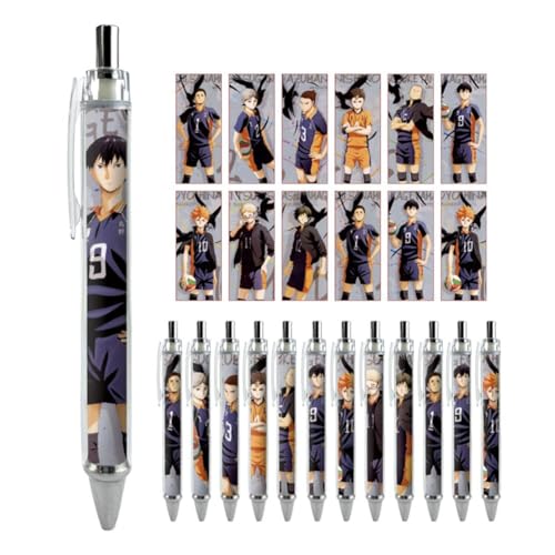 AIYINIY Haikyuu Anime Gelschreiber für Erwachsene und Kinder, Anime-Schreibwaren-Set, Kugelschreiber, 0,5 mm, Studenten, Bürobedarf (Typ 8, 1 Stück (1 Stück) von AIYINIY