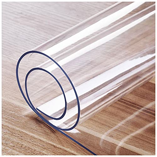 AJSJ Klare Tischdecke Protector, Anti-Hot Tischmatte Transparente Tischdecken Für Bürocomputer Schreibtisch Sofa Tisch Esstisch - Vinyl PVC Rechteck Tischdecke Protector 1mm-65x110cm von AJSJ