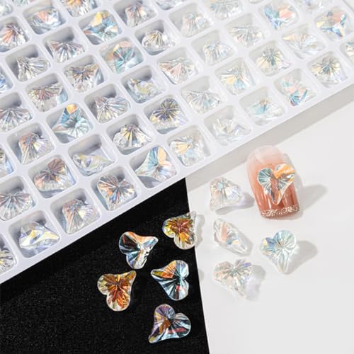 AJTUTUS 20 Stück spitze Strasssteine 3D Kristalle Herz Rechteckige Strasssteine Diamant für Frauen von AJTUTUS