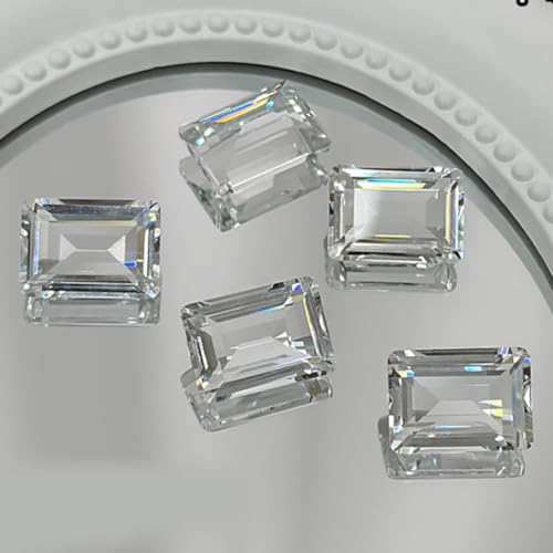 AJTUTUS Strasssteine mit spitzer Unterseite, 3D-Formen, klare Kristalle, Diamanten, für Handyhüllenrahmen, 5 Stück von AJTUTUS