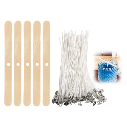 100 pcs kerzendocht,kerzendochte für Kerzen,8cm docht Set,Machen selber Candle Wick,gießen kerzendocht,dochte wachs kerzendochte,Dicke DIY duft,kerzensand mit Holz,kerzenwachs aus Kerze zubehör von AJUNLKVDR